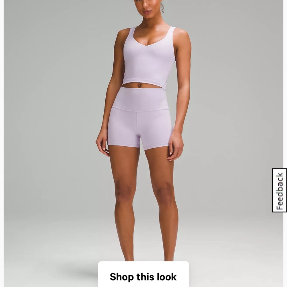 lululemon Align High-Rise Short 4" Lilac Ether